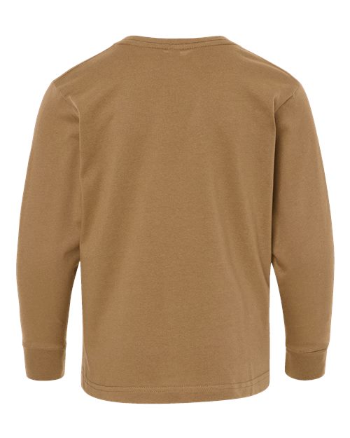 LAT Youth Fine Jersey Long Sleeve Tee 6201 - Coyote Brown