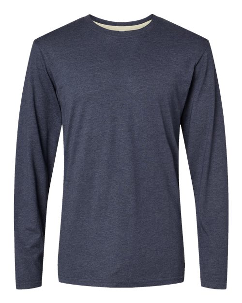 LAT Men's Fine Jersey Long Sleeve Tee 6918 - Vintage Denim