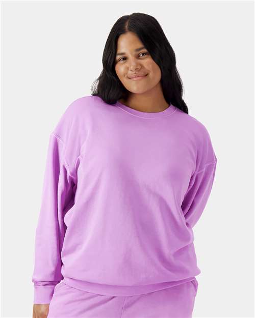 Comfort Colors Unisex Garment-Dyed Lightweight Fleece Crewneck Sweatshirt 1466