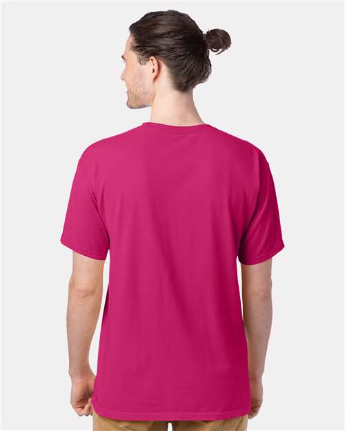 ComfortWash by Hanes Men's Garment-Dyed T-Shirt GDH100 - Peony Pink