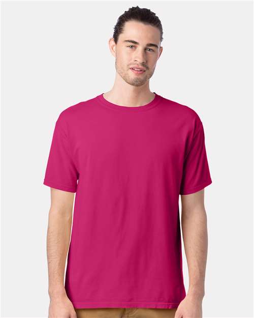 ComfortWash by Hanes Men's Garment-Dyed T-Shirt GDH100 - Peony Pink