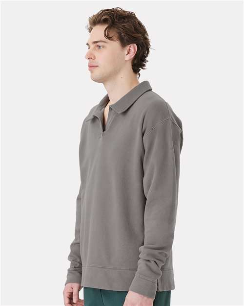 ComfortWash by Hanes Unisex Garment-Dyed Polo Collar Sweatshirt GDH490