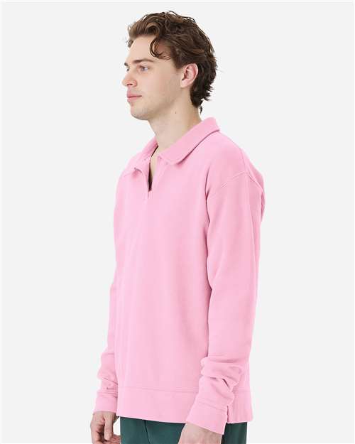 ComfortWash by Hanes Unisex Garment-Dyed Polo Collar Sweatshirt GDH490