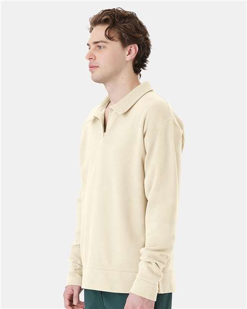 ComfortWash by Hanes Unisex Garment-Dyed Polo Collar Sweatshirt GDH490
