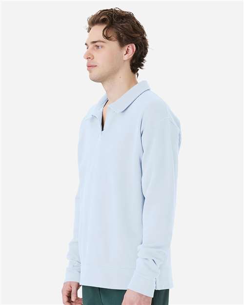 ComfortWash by Hanes Unisex Garment-Dyed Polo Collar Sweatshirt GDH490