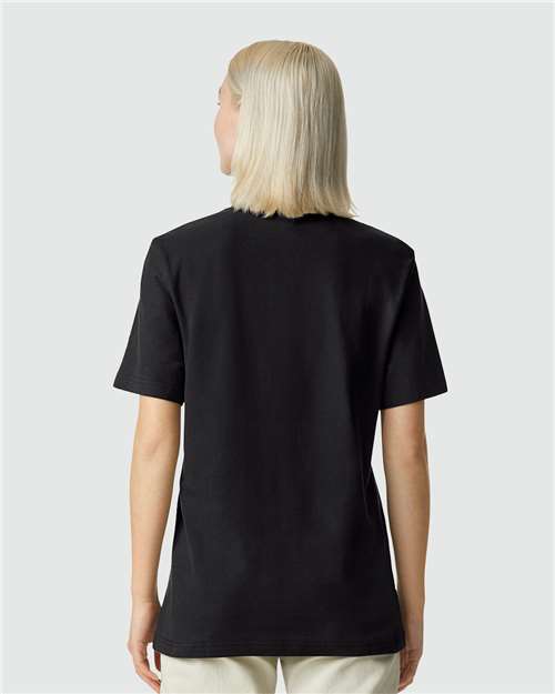 American Apparel Unisex Pique Mockneck Tee 1PQ