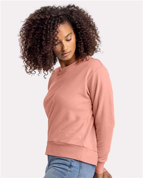 Next Level Women's Laguna Sueded Crewneck Sweatshirt 9084