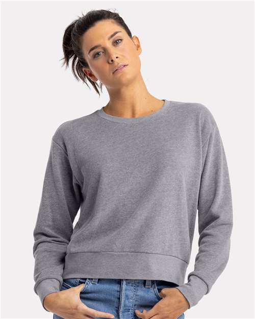 Next Level Women's Laguna Sueded Crewneck Sweatshirt 9084