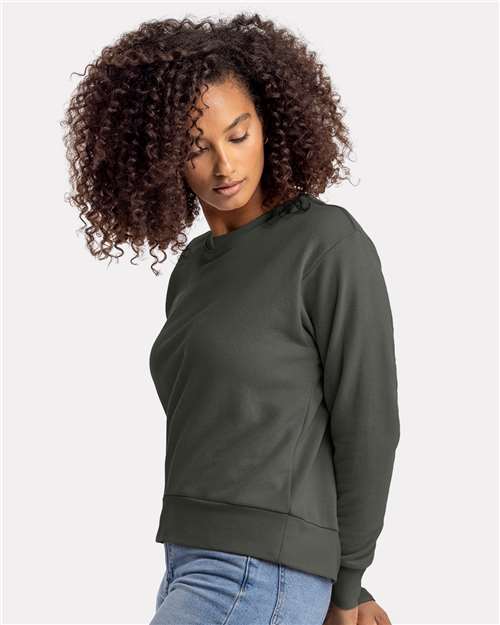 Next Level Women's Laguna Sueded Crewneck Sweatshirt 9084