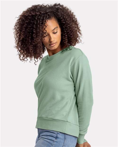 Next Level Women's Laguna Sueded Crewneck Sweatshirt 9084