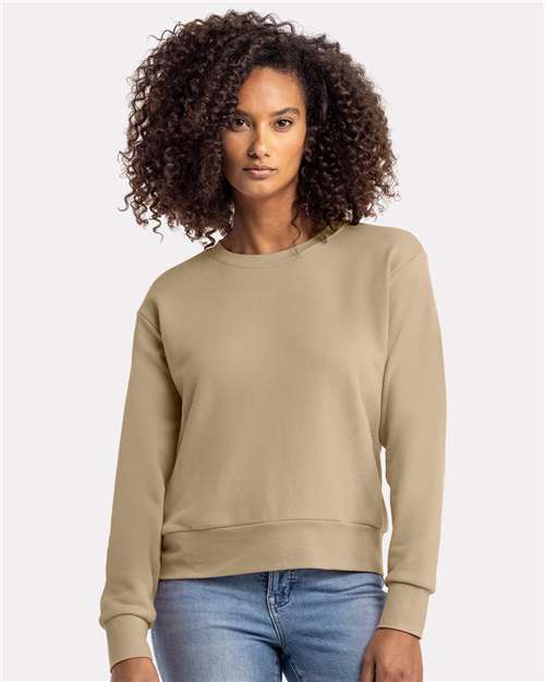 Next Level Women's Laguna Sueded Crewneck Sweatshirt 9084