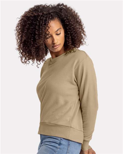 Next Level Women's Laguna Sueded Crewneck Sweatshirt 9084