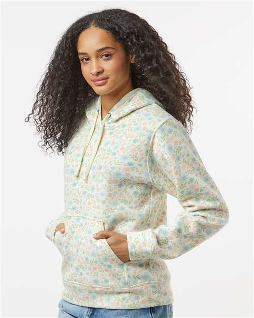 J. America Men's Triblend Fleece Hooded Sweatshirt 8871 - Floral Triblend