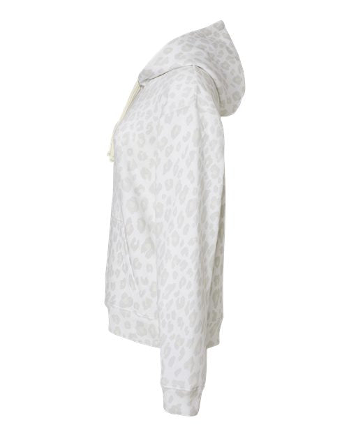 J. America Men's Triblend Fleece Hooded Sweatshirt 8871 - Snow Leopard Triblend