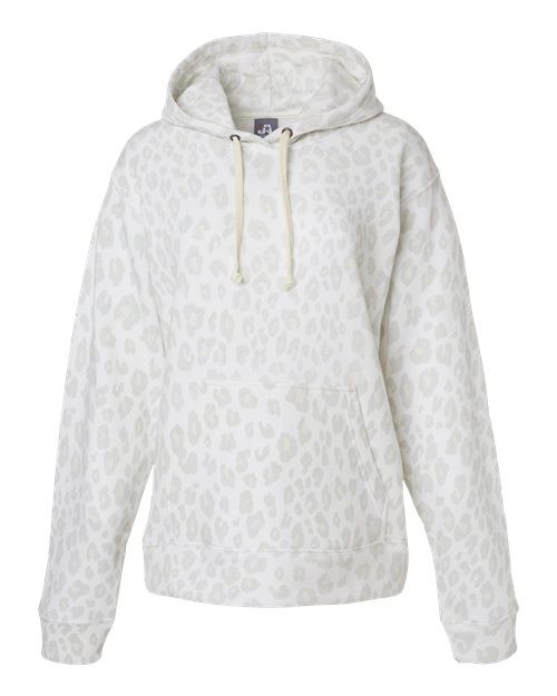 J. America Men's Triblend Fleece Hooded Sweatshirt 8871 - Snow Leopard Triblend