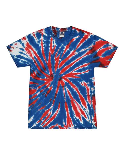 Colortone Unisex Multi-Color Tie-Dyed T-Shirt 1000 - Union Jack