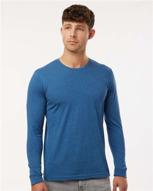 Next Level Unisex CVC Long Sleeve T-Shirt 6211 - Heather Cool Blue