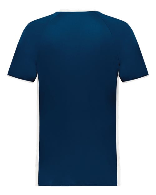 Augusta Sportswear Men's Cutter V-Neck Jersey 6907 - Navy/ White