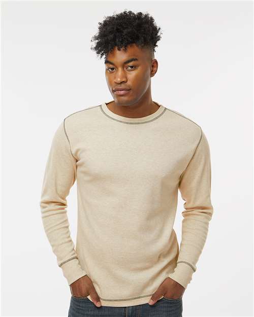 J. America Men's Vintage Thermal Long Sleeve T-Shirt 8238