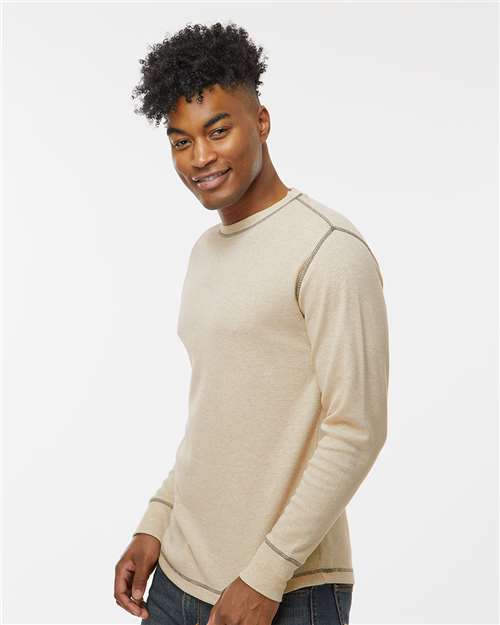J. America Men's Vintage Thermal Long Sleeve T-Shirt 8238