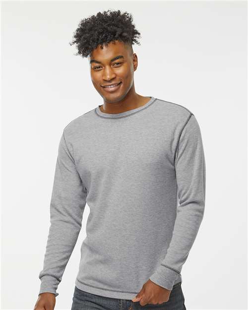 J. America Men's Vintage Thermal Long Sleeve T-Shirt 8238