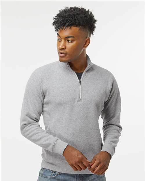 J. America Men's Triblend Quarter-Zip Sweatshirt 8869