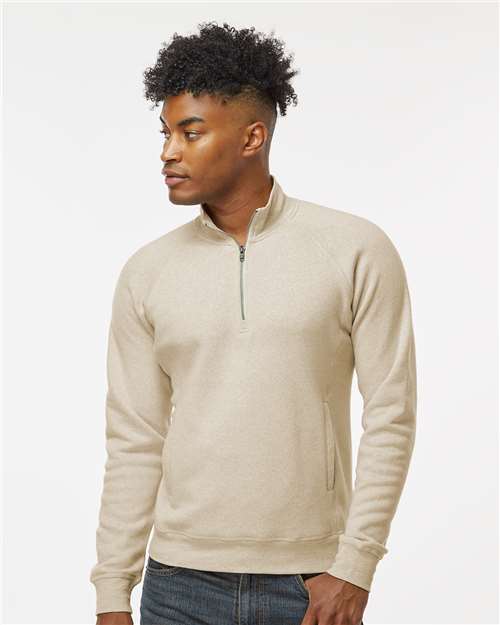 J. America Men's Triblend Quarter-Zip Sweatshirt 8869
