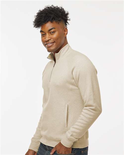 J. America Men's Triblend Quarter-Zip Sweatshirt 8869