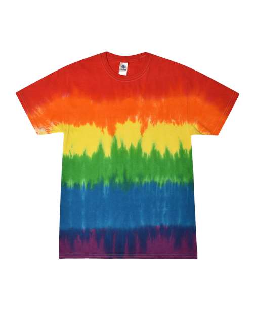 Colortone Unisex Multi-Color Tie-Dyed T-Shirt 1000 - Pride