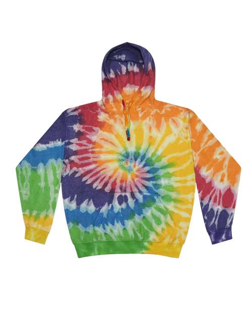 Colortone Unisex Tie-Dyed Cloud Fleece Hooded Sweatshirt 8600