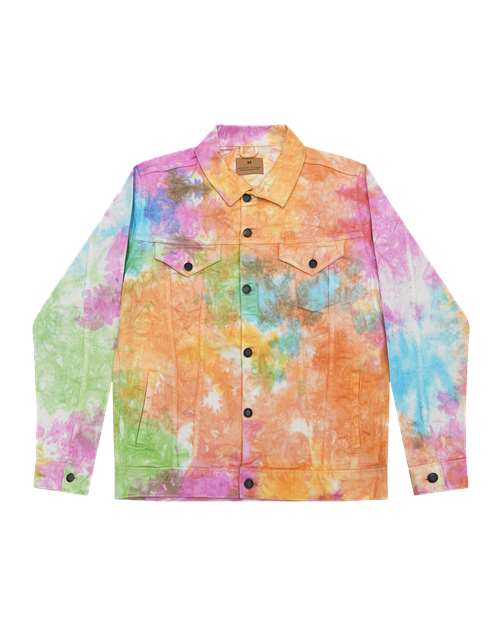 Colortone Unisex Tie-Dyed Denim Jacket 9050