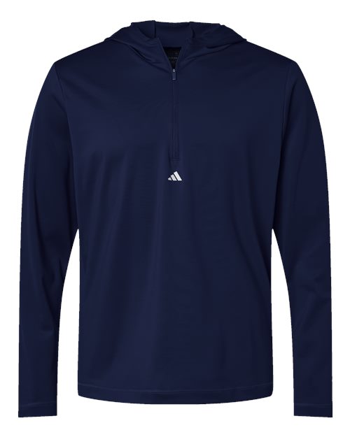 Adidas Men's Lightweight Quarter-Zip Hooded Pullover A596