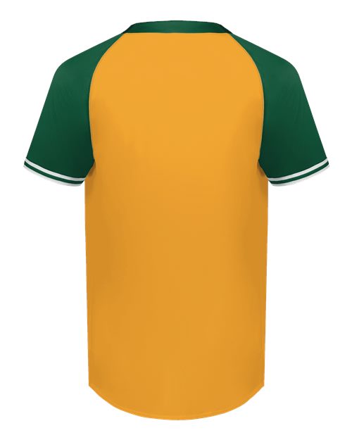Augusta Sportswear Men's Cutter Henley Jersey 6905 - Gold/ Dark Green