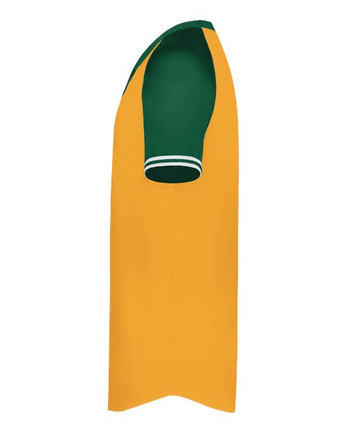 Augusta Sportswear Men's Cutter Henley Jersey 6905 - Gold/ Dark Green