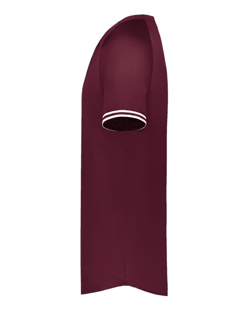Augusta Sportswear Men's Cutter Henley Jersey 6905 - Maroon/ White