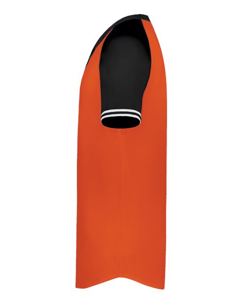 Augusta Sportswear Men's Cutter Henley Jersey 6905 - Orange/ Black