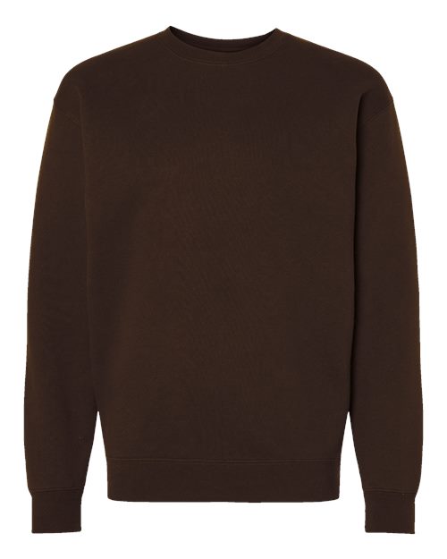 Independent Trading Co. Unisex Heavyweight Crewneck Sweatshirt IND3000 - Brown