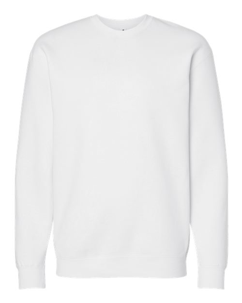 Independent Trading Co. Unisex Heavyweight Crewneck Sweatshirt IND3000 - White