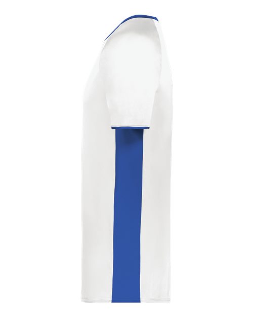 Augusta Sportswear Men's Cutter V-Neck Jersey 6907 - White/ Royal