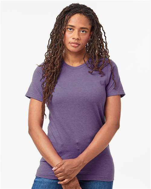 Tultex Unisex Combed CVC T-Shirt 602CVC - Heather Deep Purple