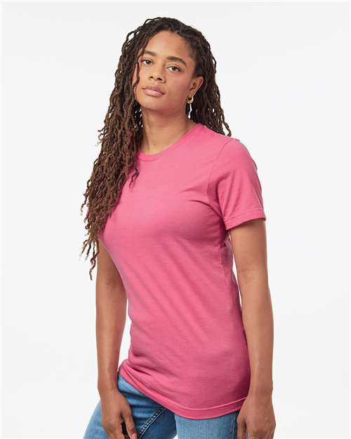 Tultex Unisex Combed CVC T-Shirt 602CVC - Heather Charity Pink