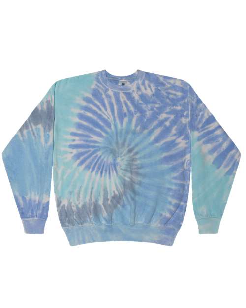 Colortone Unisex Tie-Dyed Fleece Crewneck Sweatshirt 8100