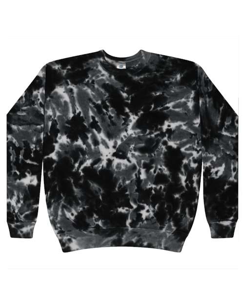 Colortone Unisex Tie-Dyed Fleece Crewneck Sweatshirt 8100