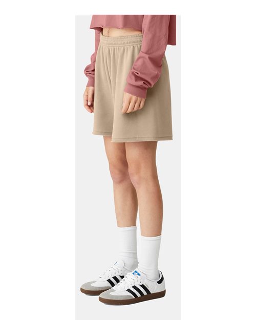 BELLA + CANVAS Women's FWD Fashion Cutoff Fleece Shorts 3797