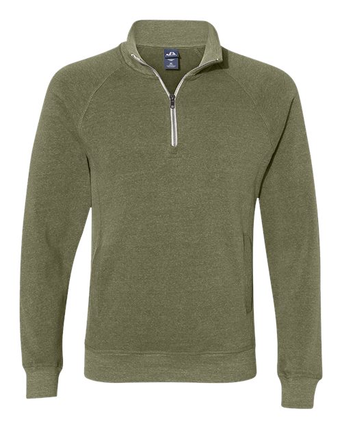 J. America Men's Triblend Quarter-Zip Sweatshirt 8869
