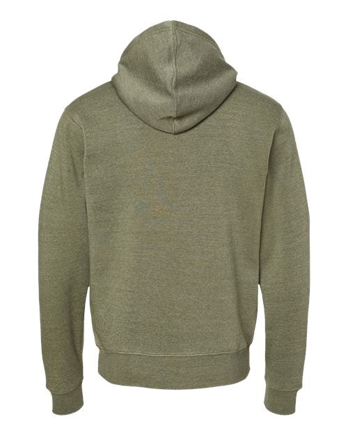 J. America Men's Triblend Full-Zip Hooded Sweatshirt 8872