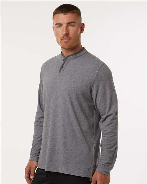 Adidas Men's Henley Long Sleeve T-Shirt A597