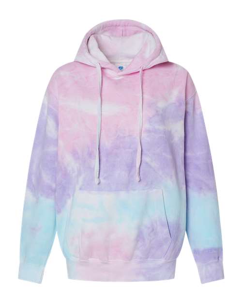 Colortone Youth Tie-Dyed Hooded Sweatshirt 8777Y - Cotton Candy