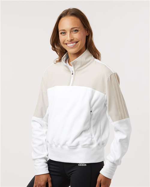 Adidas Women's Fleece Quarter-Zip Pullover A601