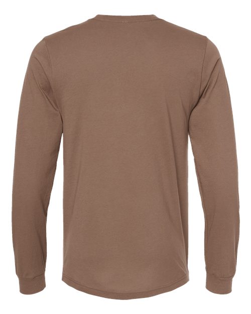BELLA + CANVAS Unisex Jersey Long Sleeve Tee 3501 - Vintage Brown